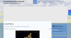 Desktop Screenshot of bookawards.sk.ca