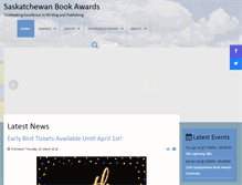 Tablet Screenshot of bookawards.sk.ca